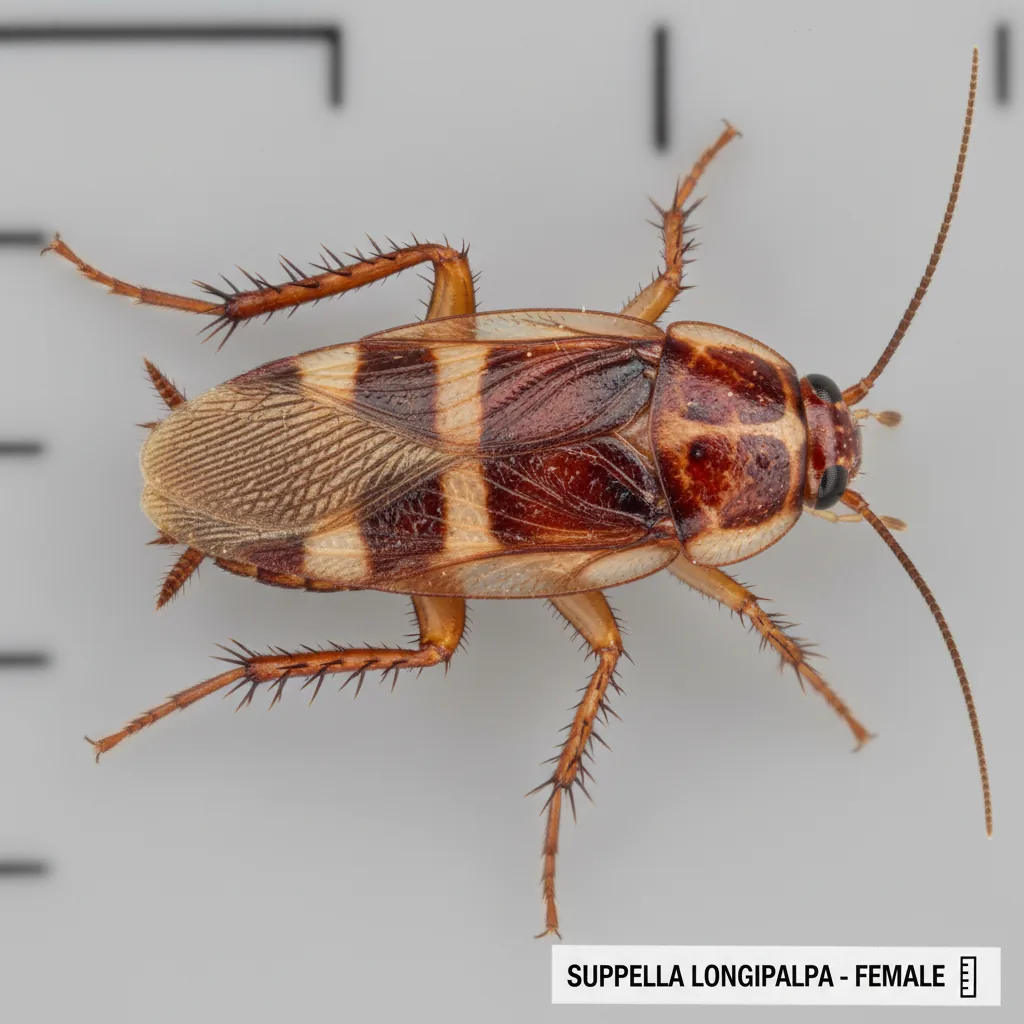 Brown-Banded Cockroach (Supella longipalpa) — Iowa pest