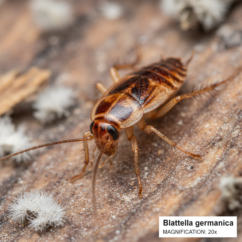 German Cockroach (Blattella germanica) β Iowa pest
